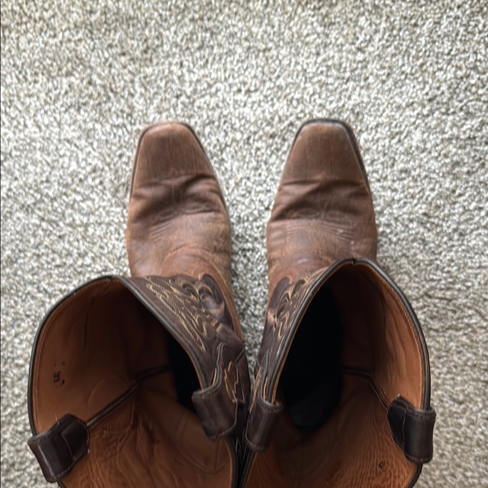 Tony Lama Brown Cowboy Western Boots